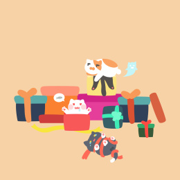 Valentine's Day gifts and Cats   情人节礼物与猫