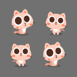 可爱卡通猫咪