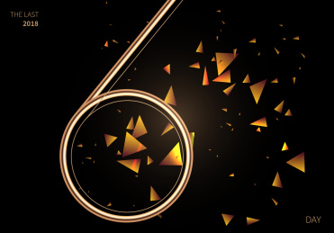 黑色数字碎片海报