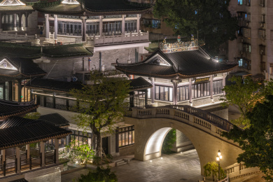 广州城市风光，粤剧艺术博物馆