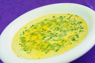 小葱炖蛋美食特写 亚洲