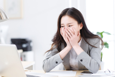 烦恼的商务女人