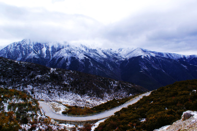 雪叠秋韵 雅家埂 雪山
