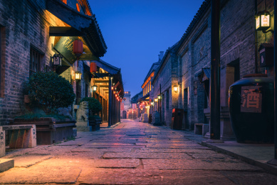 窑湾古镇晚上有夜景吗图片