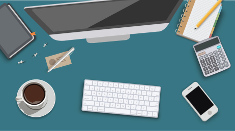 办公桌素材矢量系列