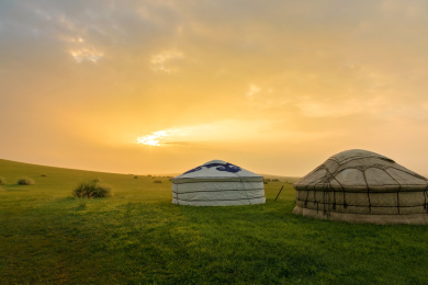 蒙古包 草原上的帐篷