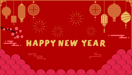 中国传统新春佳节矢量背景图，中国传统元素符号