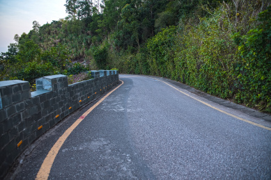 深圳塘朗山郊野公园的盘山公路