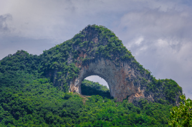 桂林月牙山风光 中国