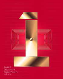 金色光碟周年数字海报