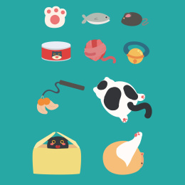 喵星人与他们的玩具