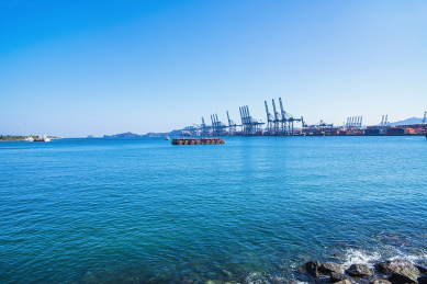 深圳盐田港口/货运码头的集装箱