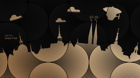 黑金纹理图案潮流海报