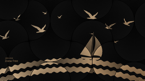 黑金纹理图案潮流海报