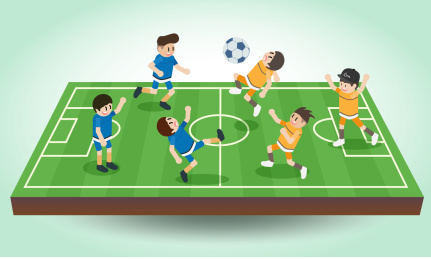 背景群众 矢量素材