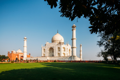 泰姬陵日出风光