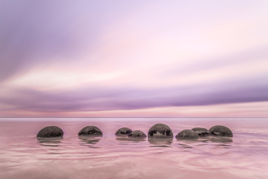 新西兰南岛摩拉基大圆石