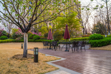 社区内的休闲区域景观