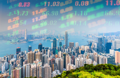 抽象的香港金融市场