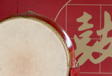 中国鼓特写
