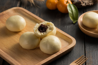 面包面点小馒头豆沙包奶油包