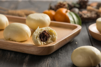 面包面点小馒头豆沙包奶油包