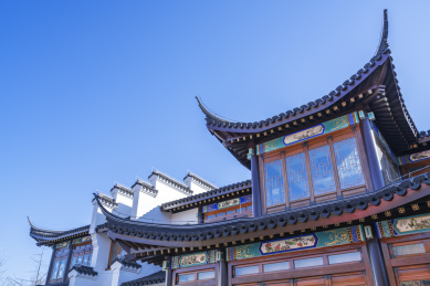 古建筑局部飞檐