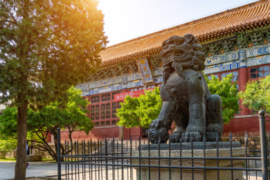 中国传统雕塑石狮