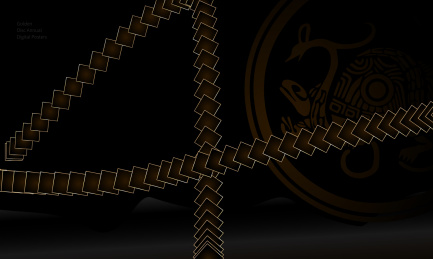 数字线条变形纪海报