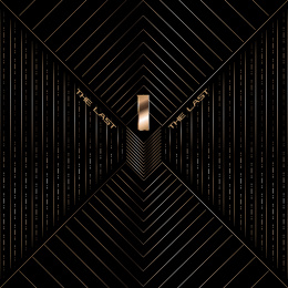 黑金色极致对称数字海报