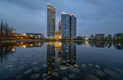 成都城南商业区现代建筑