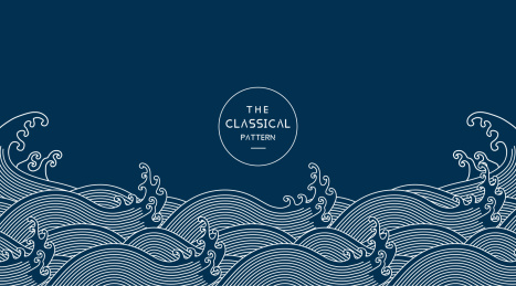 中式古典纹样 波涛纹