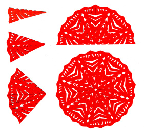 剪纸  窗花  春节 红色 喜庆