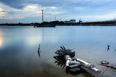 海滨日暮风景