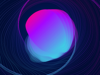 流体渐变炫色海报模版矢量