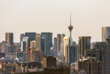 中国四川成都CBD建筑风光