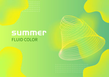 夏季清凉流体海报背景