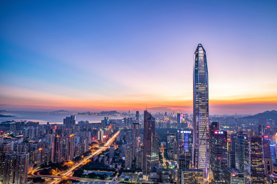 深圳城市风光/深圳福田CBD/平安金融中心