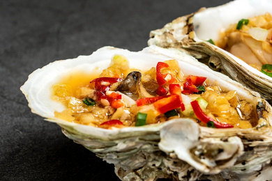 炭烧生蚝 海鲜菜谱