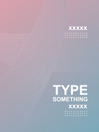 简洁商务风海报封面模版