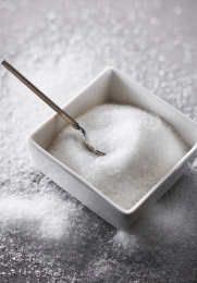 食品白糖的特写镜头