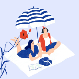 清凉夏季 沙滩纳凉 海边度假  悠闲避暑 消夏 summer