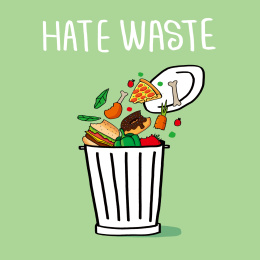 请节约，拒绝浪费食物