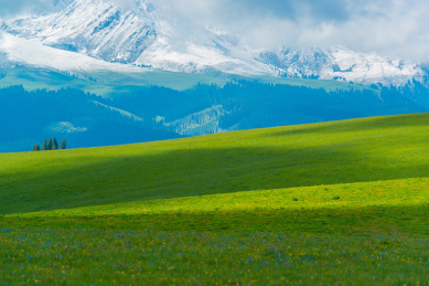 喀拉峻草原自然风光