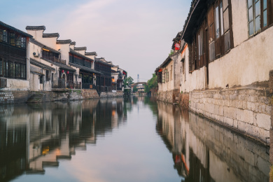 中国湖州历史悠久的著名的南浔古镇