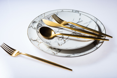 欧式金色餐具