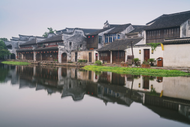 中国湖州历史悠久的著名的南浔古镇