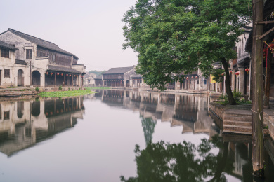 中国湖州历史悠久的著名的南浔古镇