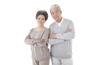 东方老夫妇的画像