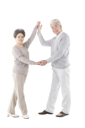 东方老夫妇跳舞